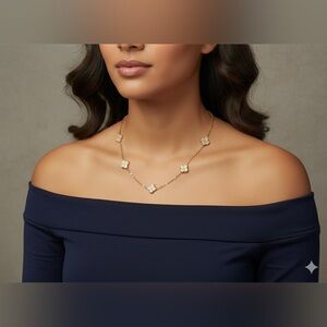 Gold Floral Necklace